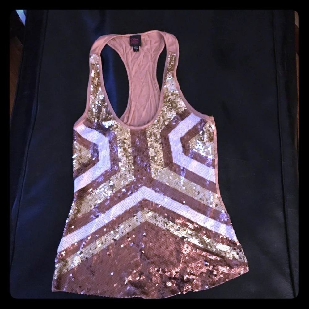 Women’s Bebe razor back tank top